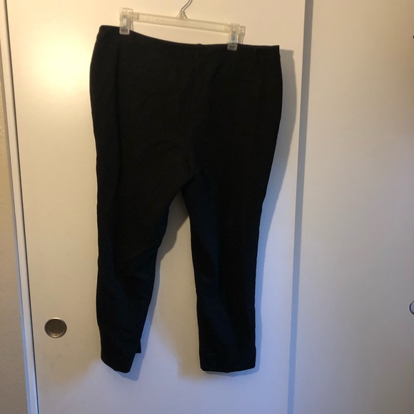 Black Anne Klein Pants with Gold Pocket Zippers - Picture 9 of 9